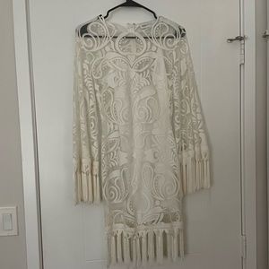 Alice McCall white lace dress.